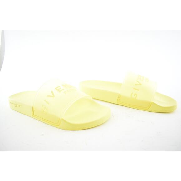 Givenchy Mens Pool Flat Fluo Neon Yellow PVC Rubber Sandal Slide Slip On 43 10 main image 10